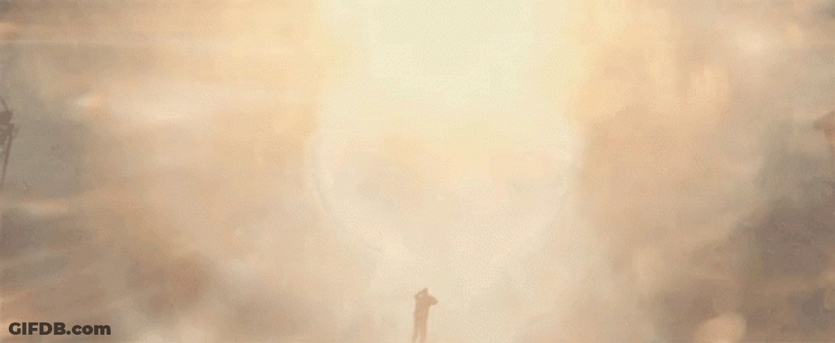 Mushroom Cloud Mothra GIF