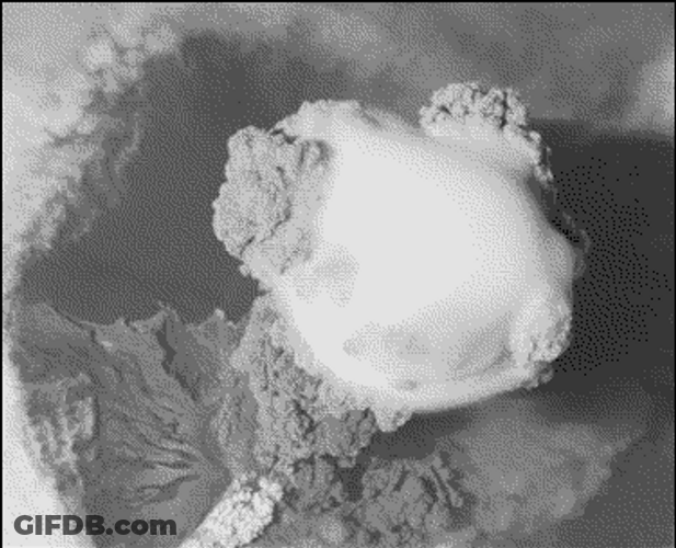 Mushroom Cloud View From Outer Space GIF