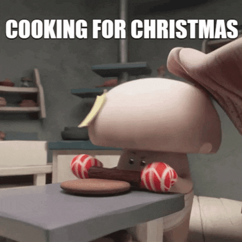 Mushroom Cook For Christmas GIF