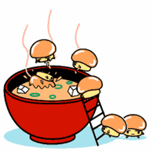 Mushroom Hot Soup Ladder GIF