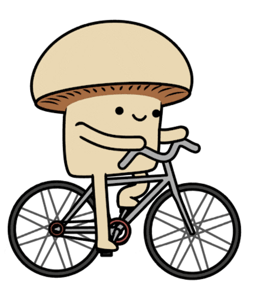 Mushroom Movie Biking GIF