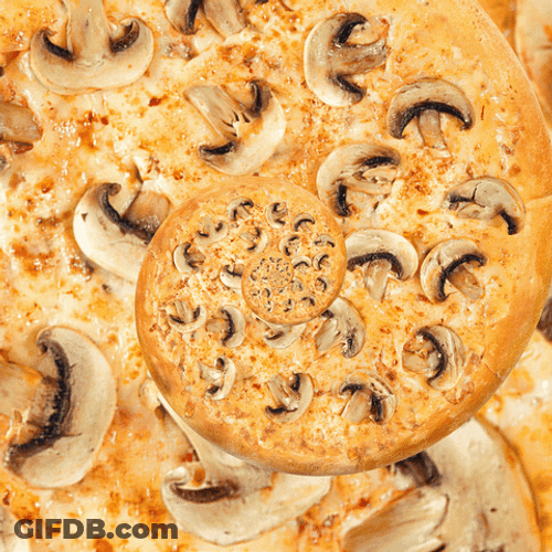 Mushroom Pizza Party Loop GIF
