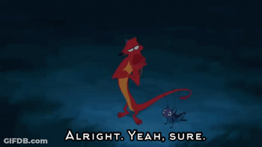 Mushu Says Go To Your Tent GIF