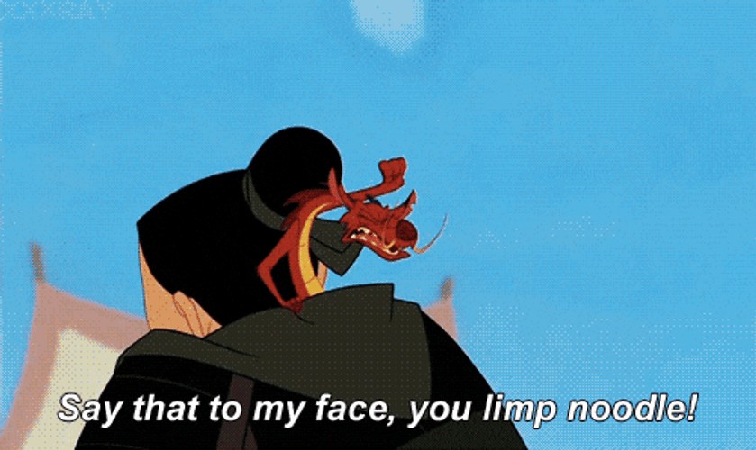 Mushu The Dragon Say That To My Face GIF