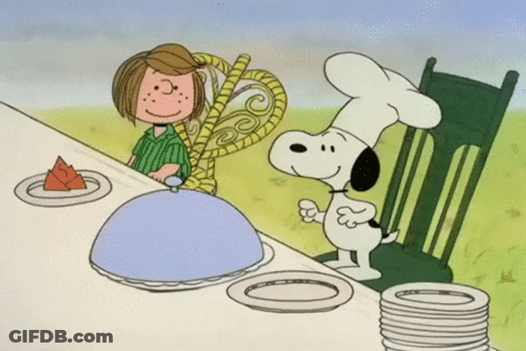 Music Bread Peanuts Snoopy Thanksgiving GIF