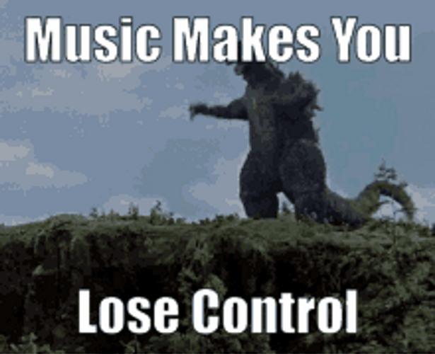 Music Dinosaur Lose Control GIF