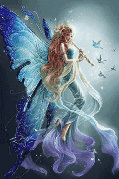 Music Fairy Playing Instrument GIF