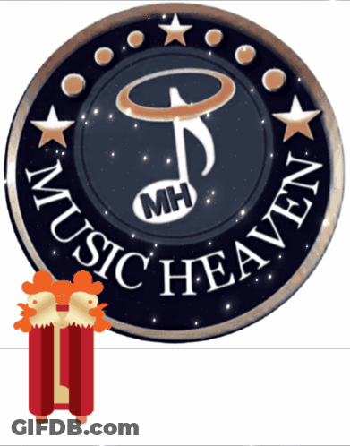 Music Heaven Logo With Popcorn Box GIF