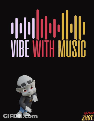 Music Poster With Boy And Girl GIF