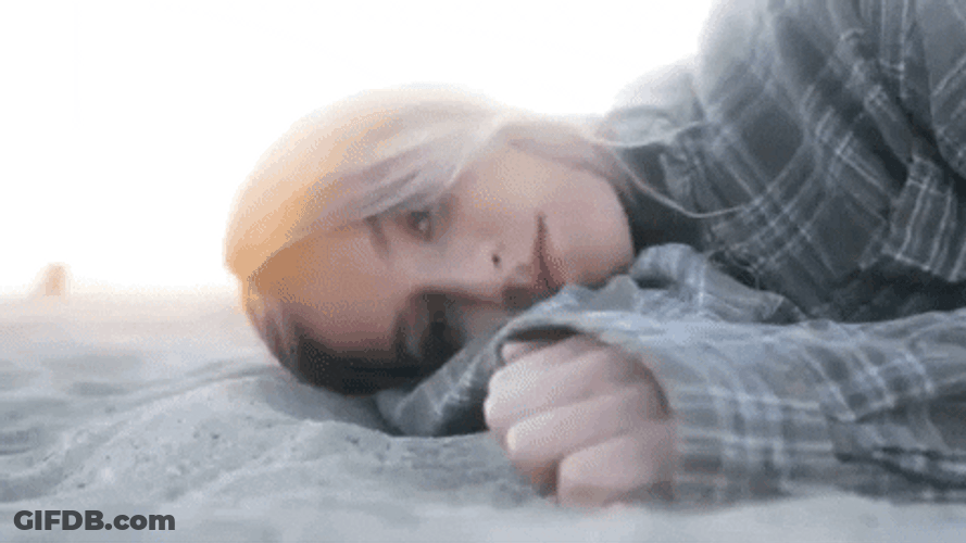 Musical Artist Rosie Darling Overthinking In Bed GIF