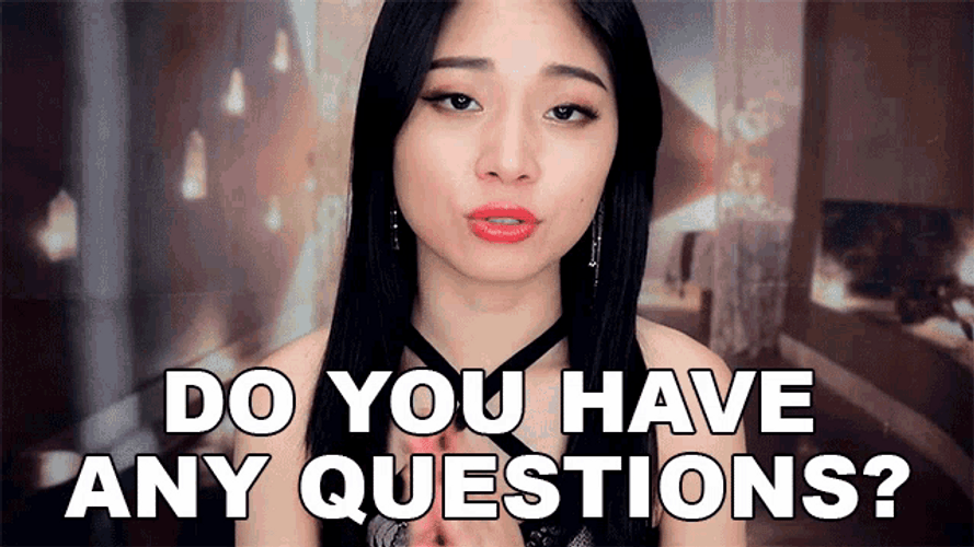 Musical Artist Tingting ASMR Any Questions GIF