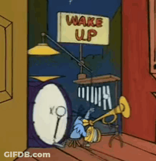 Musical Instruments Wake Up GIF