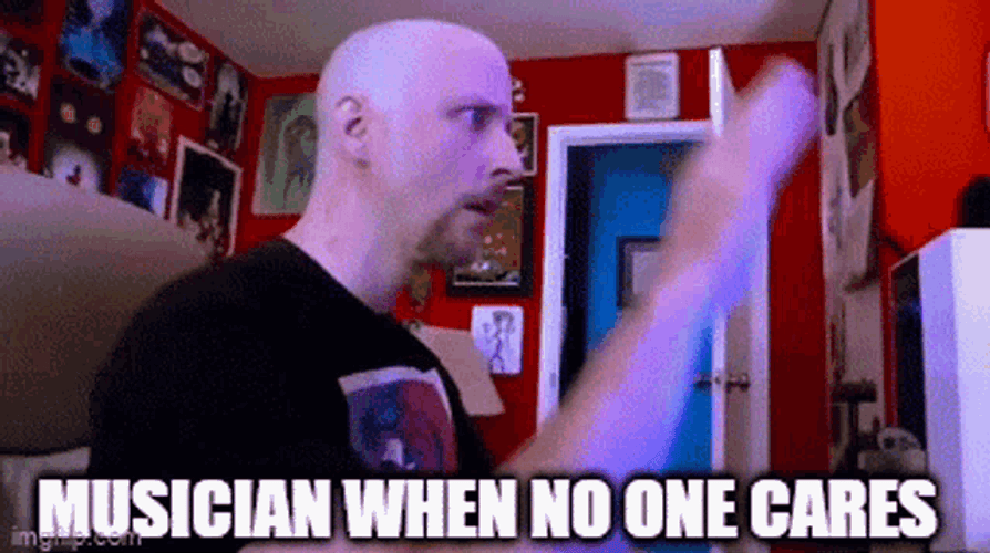 Musician When No One Cares Confused Man GIF
