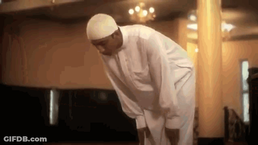 Muslim Man Bowing GIF