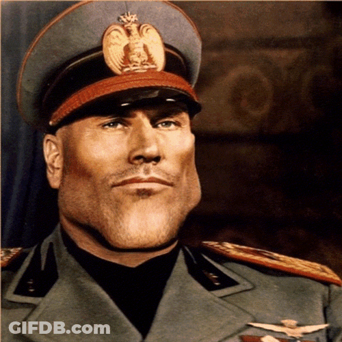 Mussolini Chad GIF