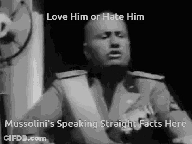 Mussolini GIF