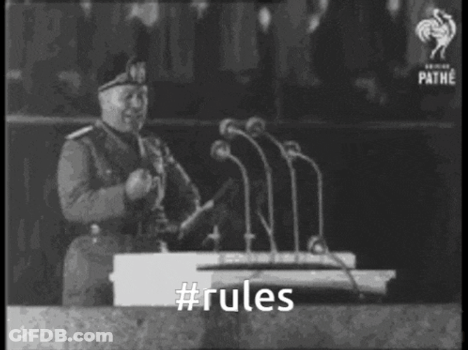 Mussolini Speech GIF