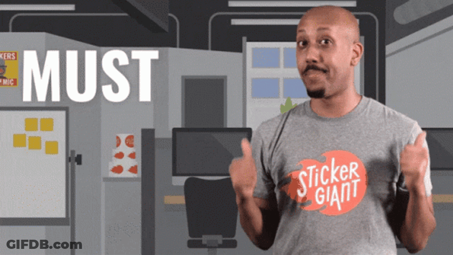 Must Be Nice Sticker Giant Thumbs Up GIF