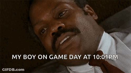 Mustache Man My Boy Game Day 10:01 PM GIF