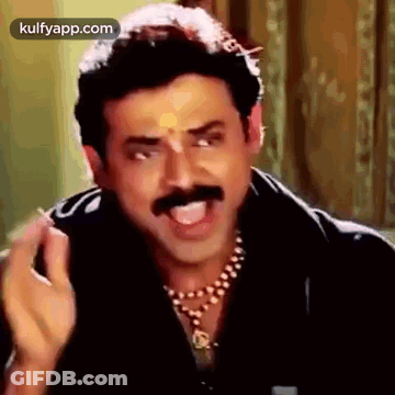 Mustached Man Funny Face Necklace GIF