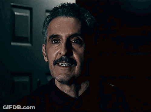 Mustached Man Saying Oh God What Did I Eat GIF