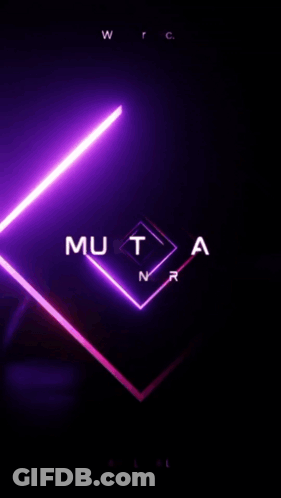 Mustafa Sahinler Poster Glowing Triangle GIF