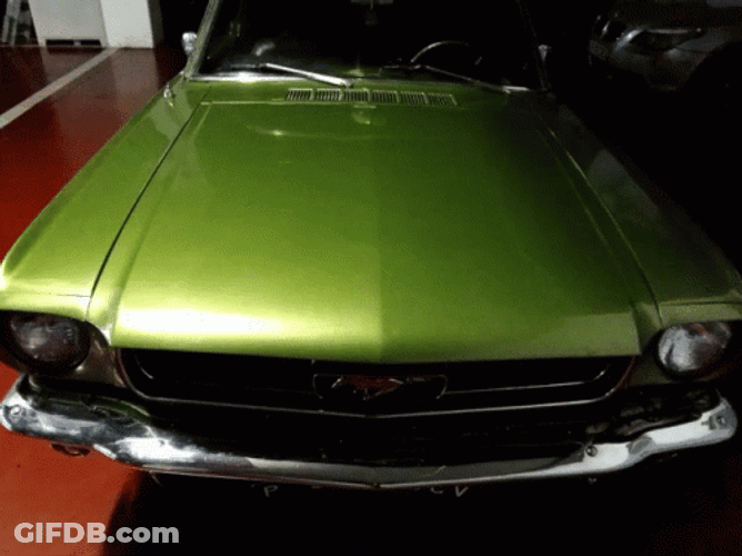 Mustang Ford Flintstone Car GIF