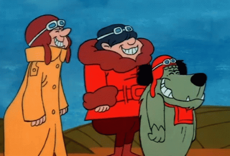 Muttley And Klunk Gang Snickering GIF