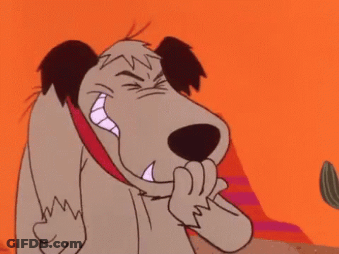 Muttley Dog Laughing GIF