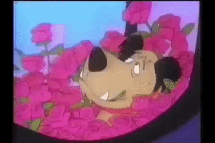 Muttley Grinning And Sneezing Rose Garden GIF