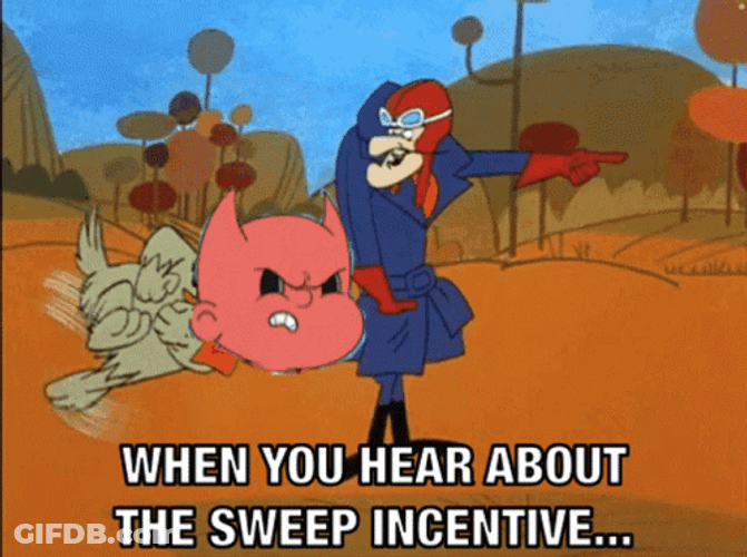 Muttley Speedy Run Sweep Incentive GIF