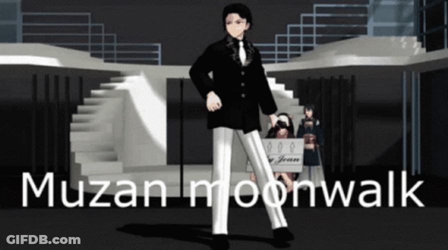 Muzan Doing Moonwalk GIF