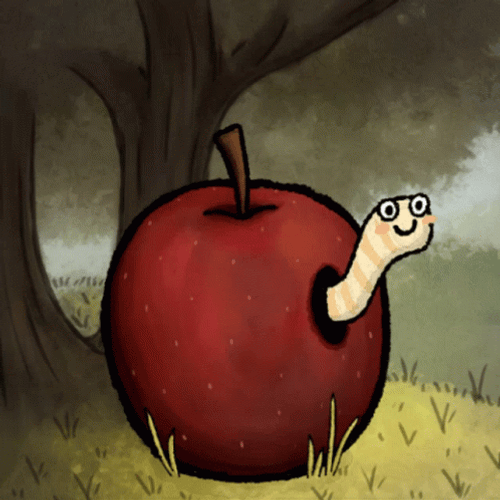 My Apple Worm GIF