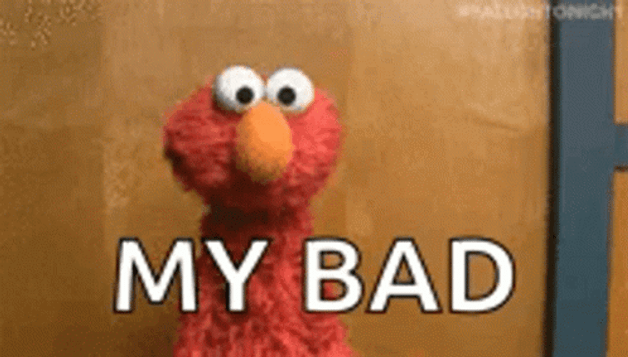 My Bad Elmo Sesame Street GIF