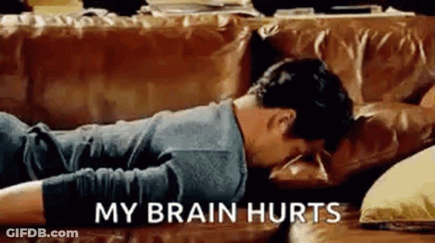 My Brain Hurts Head Spinning GIF
