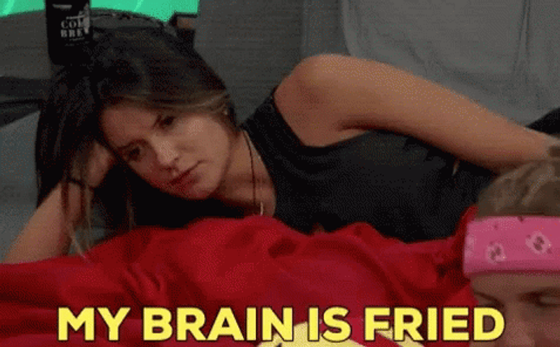 My Brain Is Fried Big Brain Meme GIF