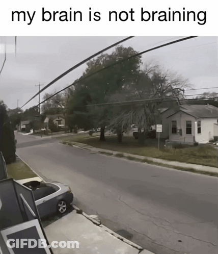 My Brain Is Not Braining GIF