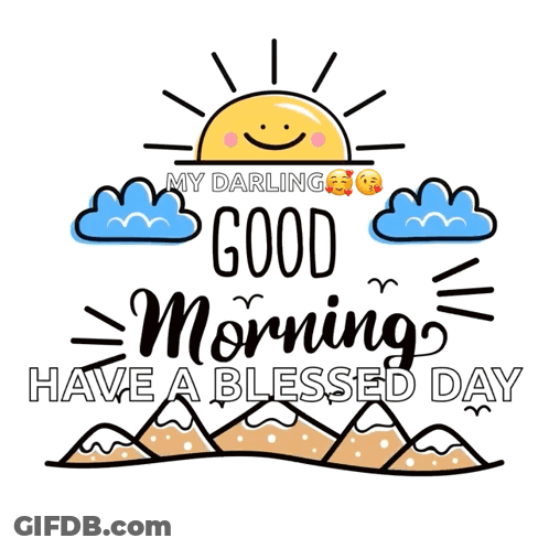 My Darling Good Morning Smiling Sun GIF