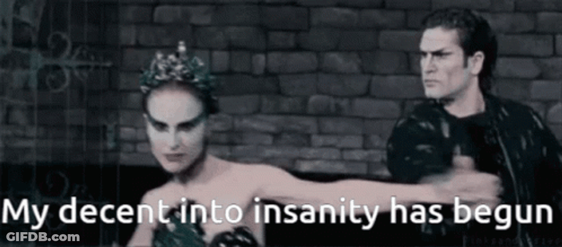 My Decent Into Insanity It Has Begun GIF
