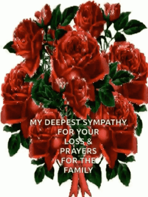 My Deepest Sympathy Roses GIF