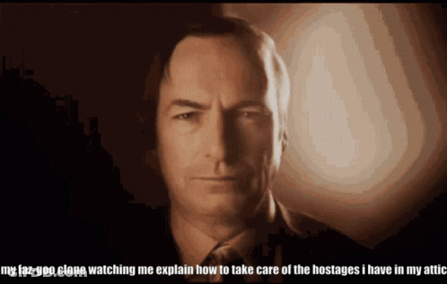 My Faz-Goo Clone Watching Me Explain How To Take Care Of Hostages GIF