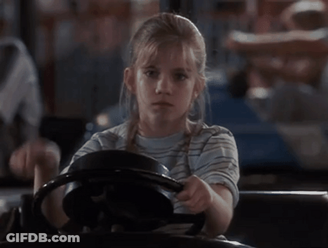 My Girl Bumper Car Thumbs Up GIF