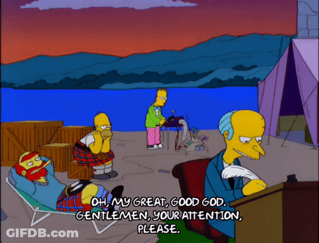 My Great Good God The Simpsons GIF