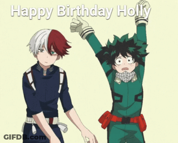 My Hero Academia Anime Happy Birthday GIF