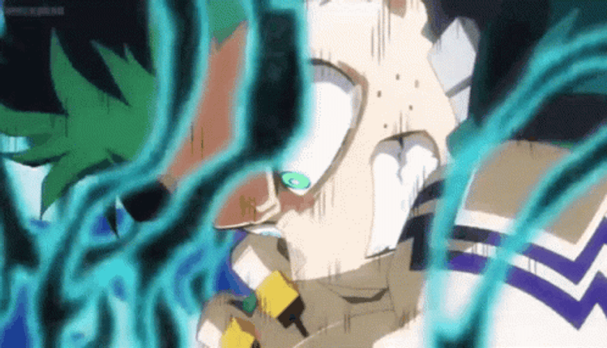 My Hero Academia Deku Activates Blackwhip GIF