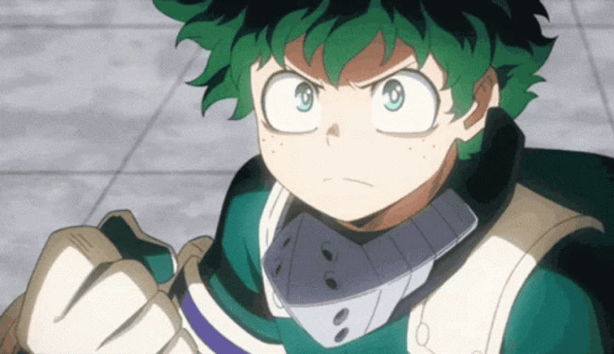 My Hero Academia Deku Green Lightning GIF