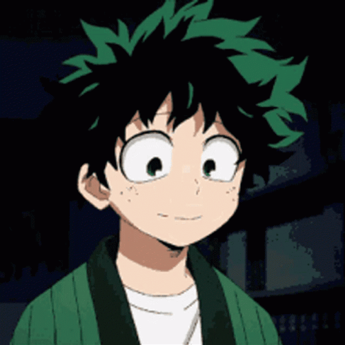 My Hero Academia Deku Grinning GIF