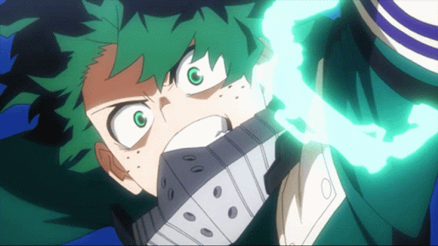 My Hero Academia Deku Uses Blackwhip GIF
