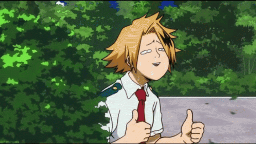 My Hero Academia Denki Thumbs Up GIF