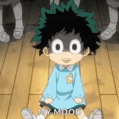 My Hero Academia My Mood Deku GIF